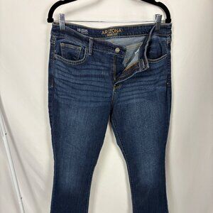 Arizona Jean Co. Mid-Rise Bootcut Jeans Women’s 15 Dark Wash Classic Western Vin